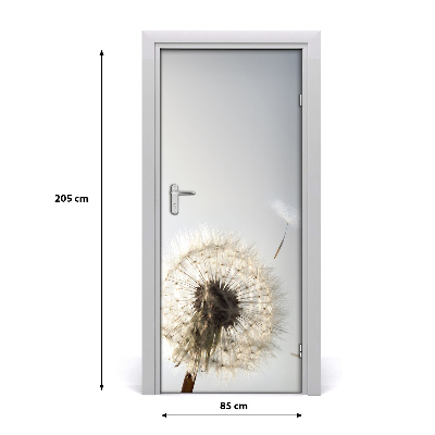 Self-adhesive door sticker Dandelion