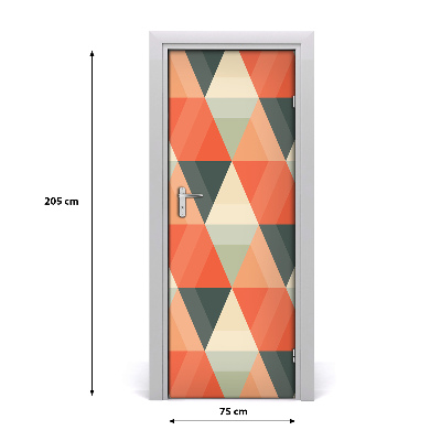 Door wallpaper Geometric background