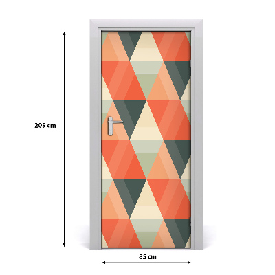 Door wallpaper Geometric background