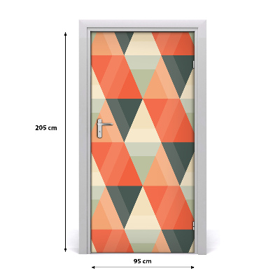 Door wallpaper Geometric background