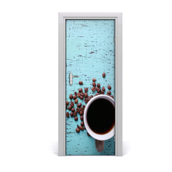 Self-adhesive door sticker Cup of coffee