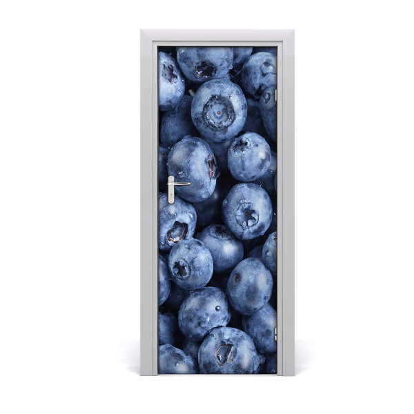 Self-adhesive door sticker Blueberries