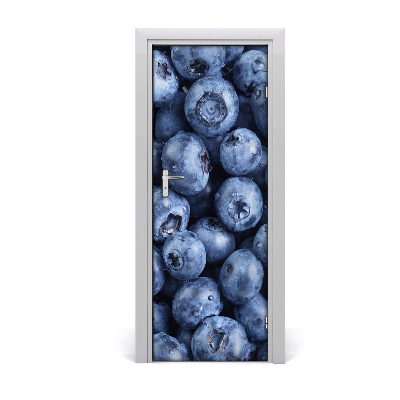 Self-adhesive door sticker Blueberries