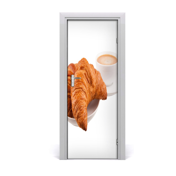 Self-adhesive door sticker Breakfast