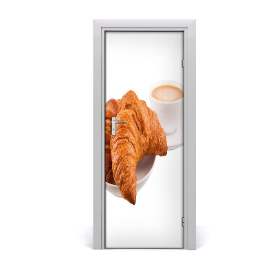 Self-adhesive door sticker Breakfast