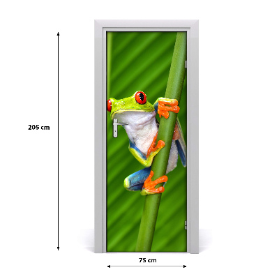 Self-adhesive door sticker Tree frog