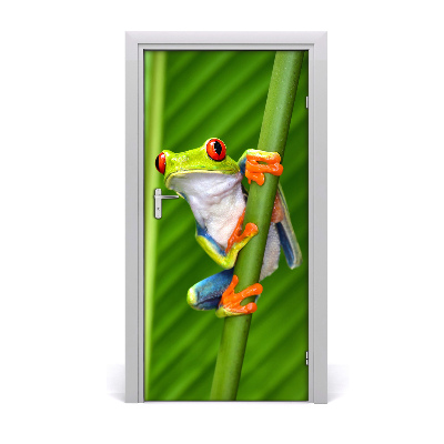 Self-adhesive door sticker Tree frog