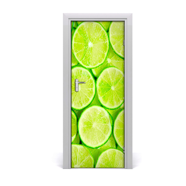 Self-adhesive door sticker Limes