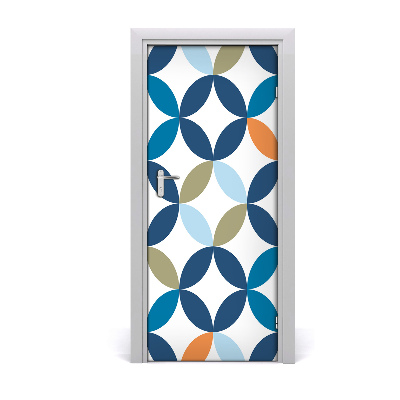 Door wallpaper Geometric background