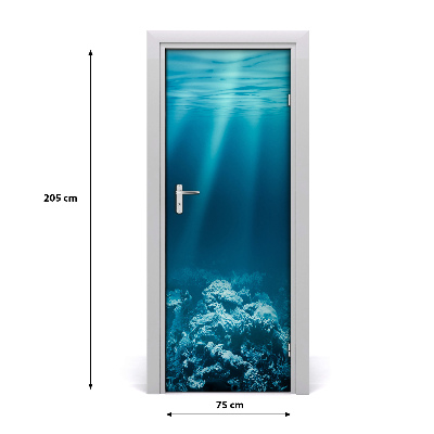 Door wallpaper Underwater world