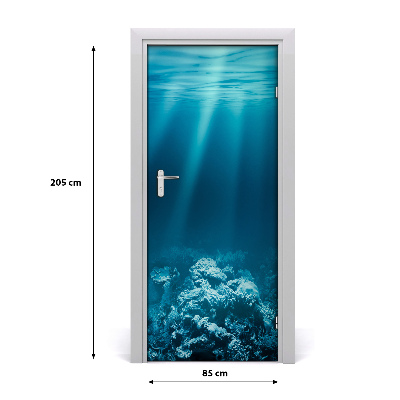 Door wallpaper Underwater world