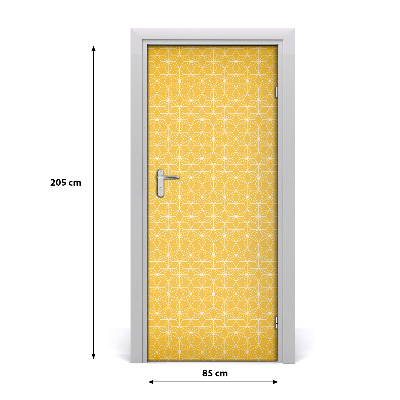 Self-adhesive door sticker The wall of stars