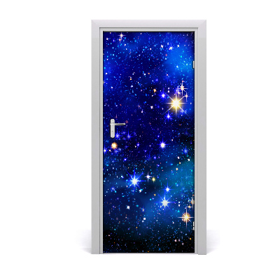 Self-adhesive door wallpaper Starry sky