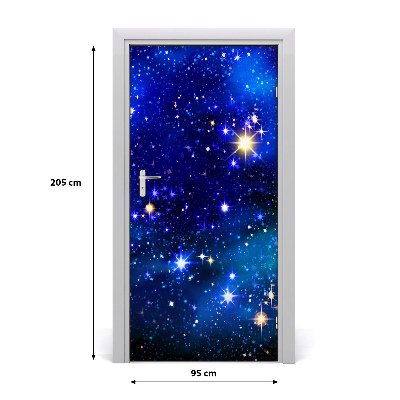 Self-adhesive door wallpaper Starry sky