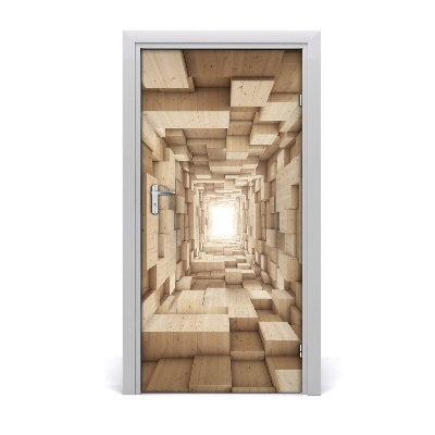 Self-adhesive door sticker Wall abstraction