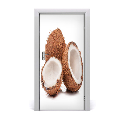 Self-adhesive door sticker Coconut