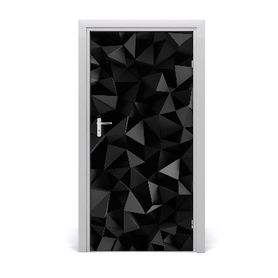 Self-adhesive door sticker 3d abstraction