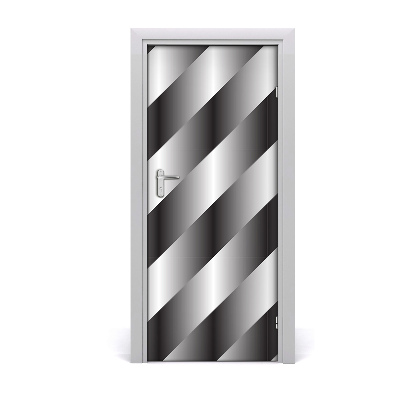 Self-adhesive door sticker Abstraction stripes