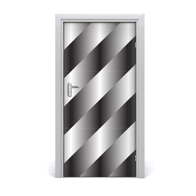 Self-adhesive door sticker Abstraction stripes