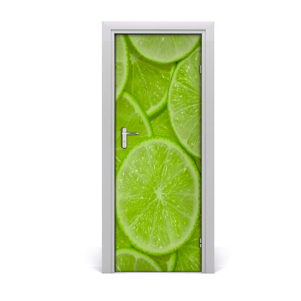 Self-adhesive door sticker Limes