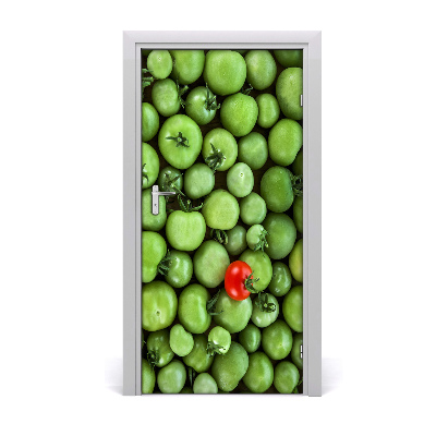 Self-adhesive door sticker Red tomato