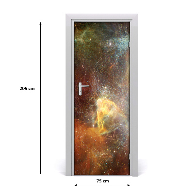 Self-adhesive door wallpaper Cosmos