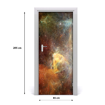 Self-adhesive door wallpaper Cosmos