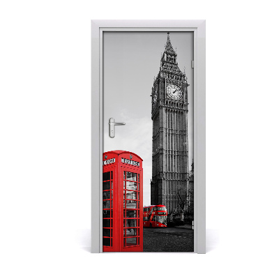 Self-adhesive door wallpaper Big ben london