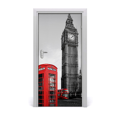 Self-adhesive door wallpaper Big ben london