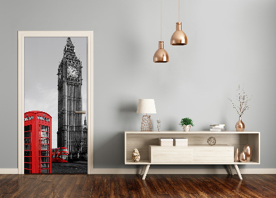 Self-adhesive door wallpaper Big ben london