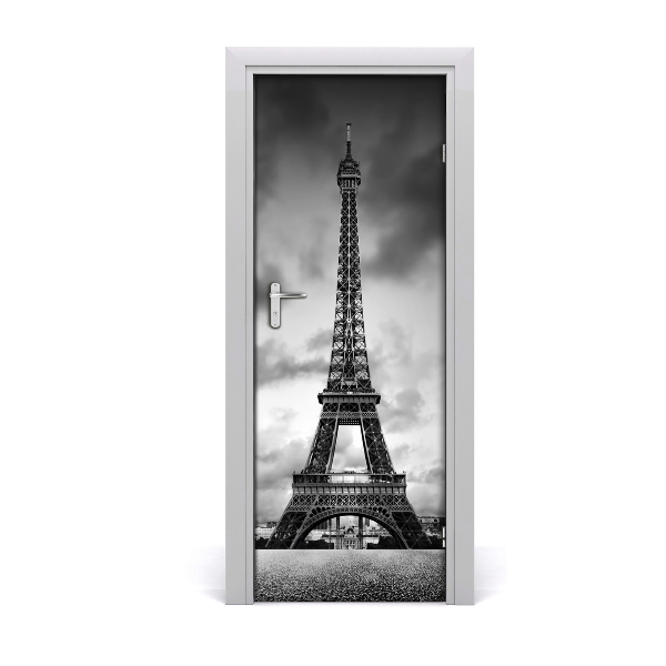 Self-adhesive door wallpaper Eiffel tower