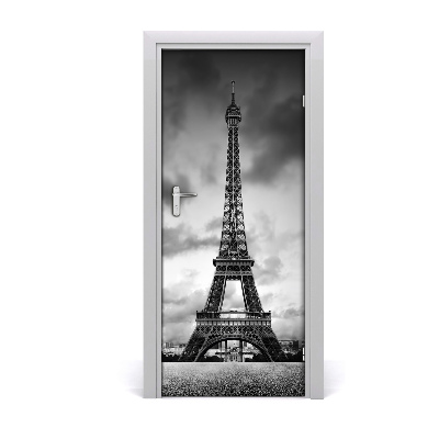 Self-adhesive door wallpaper Eiffel tower