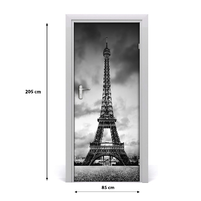 Self-adhesive door wallpaper Eiffel tower