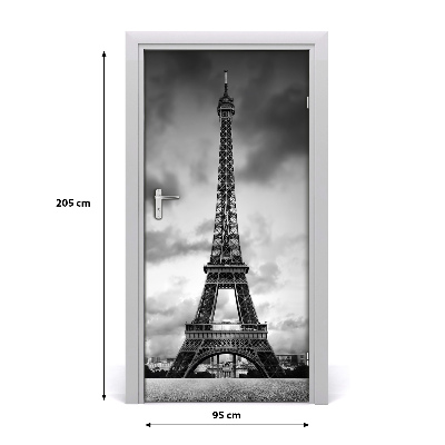 Self-adhesive door wallpaper Eiffel tower