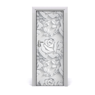 Self-adhesive door wallpaper Roses