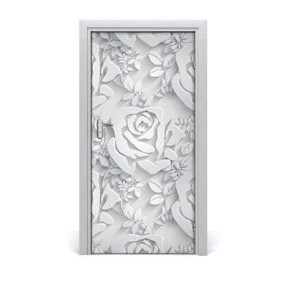 Self-adhesive door wallpaper Roses