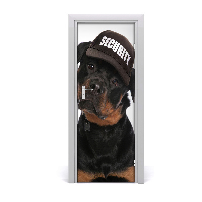 Self-adhesive door sticker Rottweiler