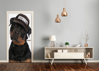 Self-adhesive door sticker Rottweiler