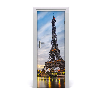 Self-adhesive door wallpaper Eiffel tower