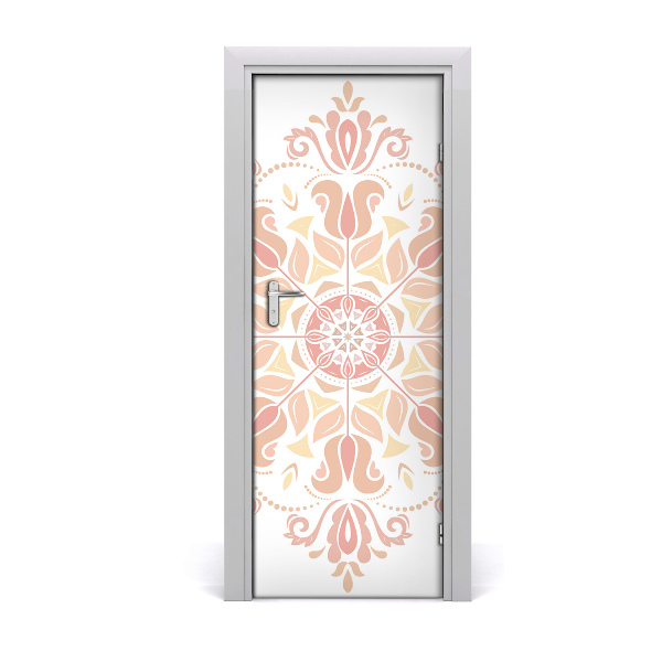 Self-adhesive door sticker Oriental pattern