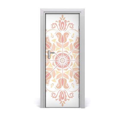 Self-adhesive door sticker Oriental pattern