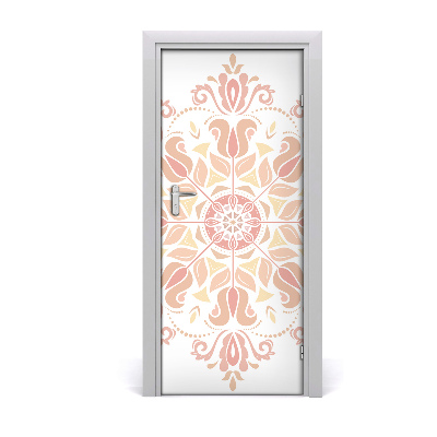 Self-adhesive door sticker Oriental pattern