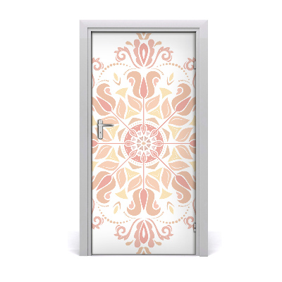 Self-adhesive door sticker Oriental pattern