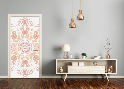 Self-adhesive door sticker Oriental pattern