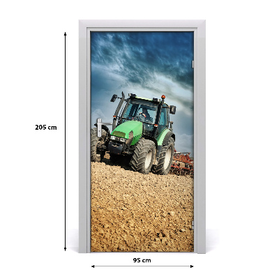 Self-adhesive door wallpaper Vehicles tractor