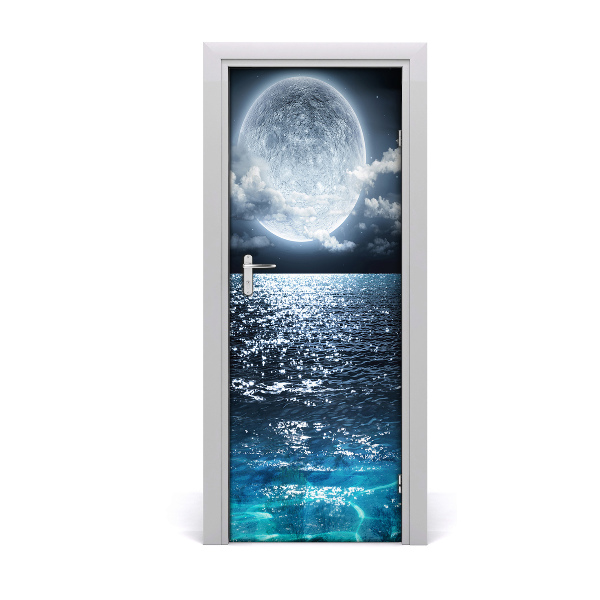 Door wallpaper Full moon