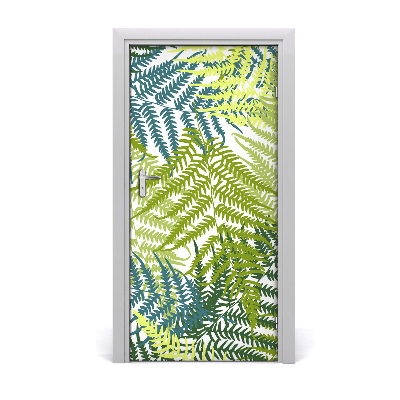 Self-adhesive door veneer Leaves of ferns