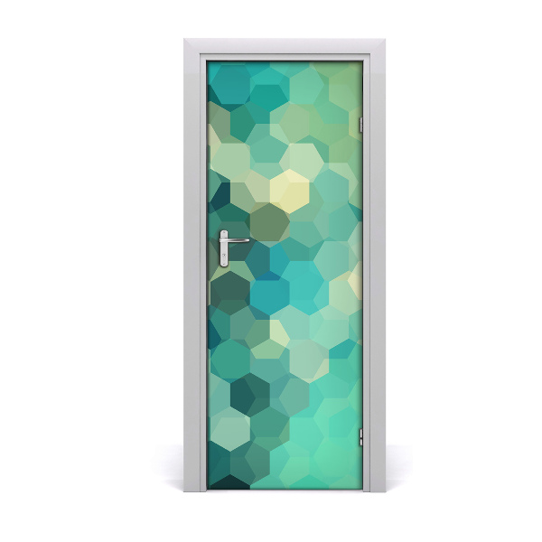 Self-adhesive door sticker Abstraction background