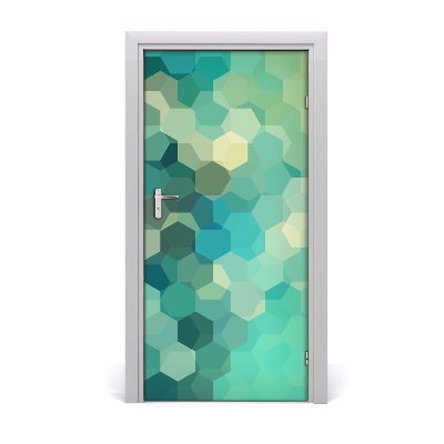 Self-adhesive door sticker Abstraction background