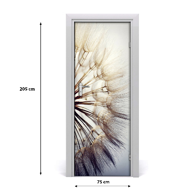 Self-adhesive door sticker Dandelion